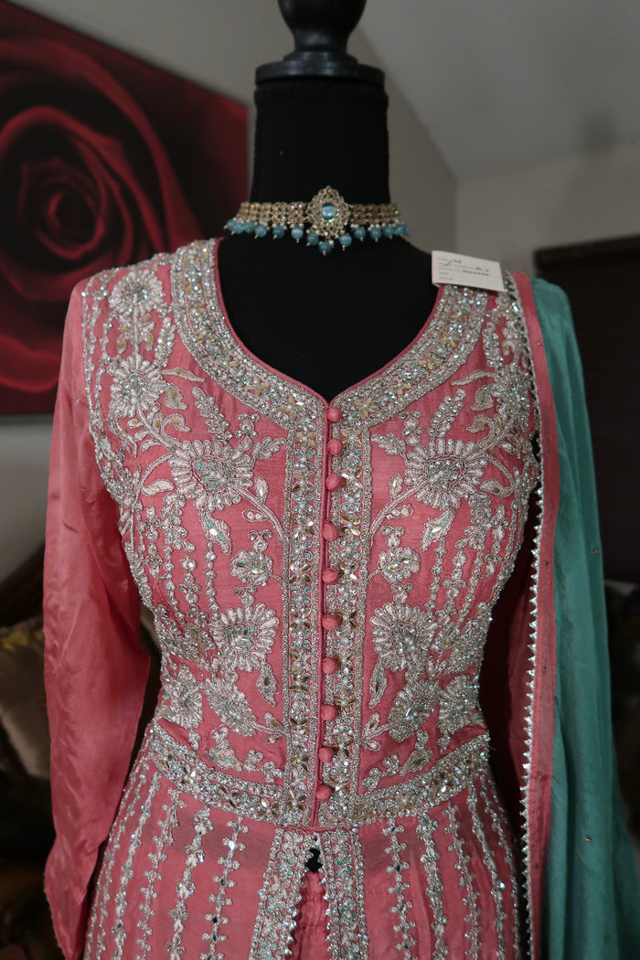 Anarkali Slit Gharara Suit