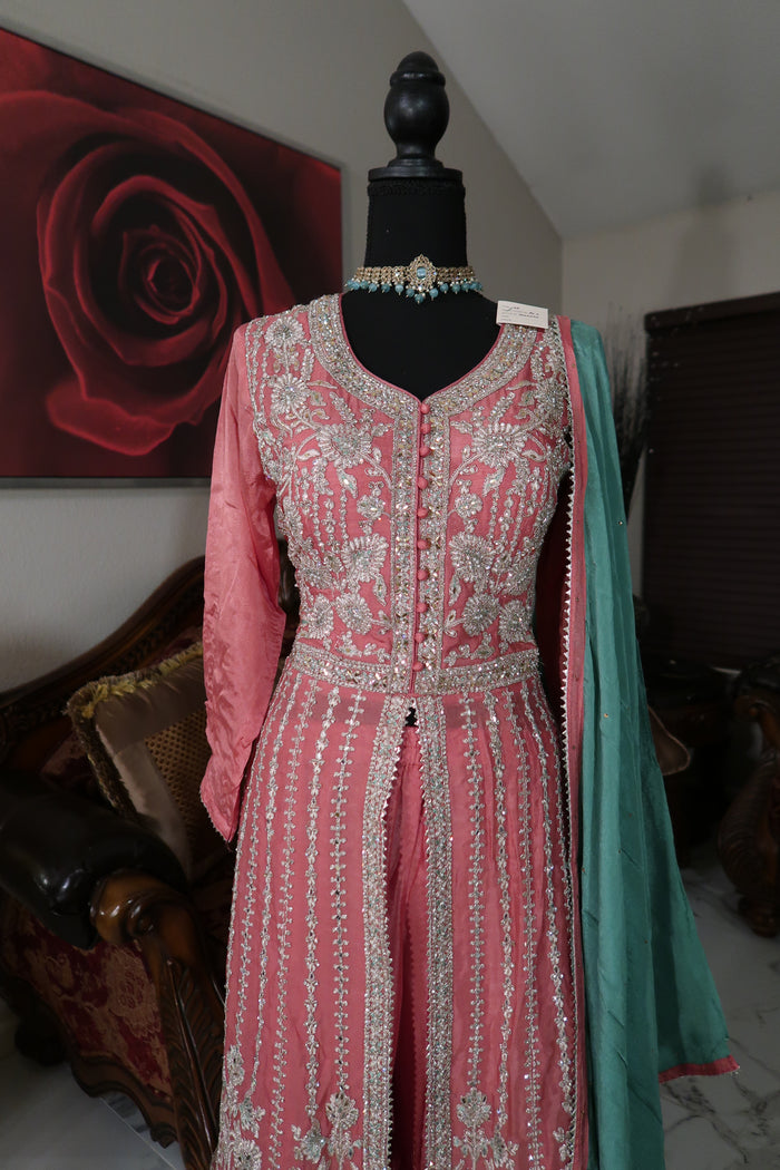 Anarkali Slit Gharara Suit