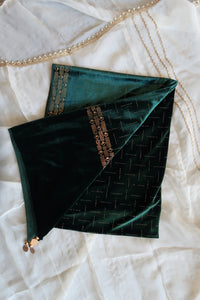 Green Velvet Shawl