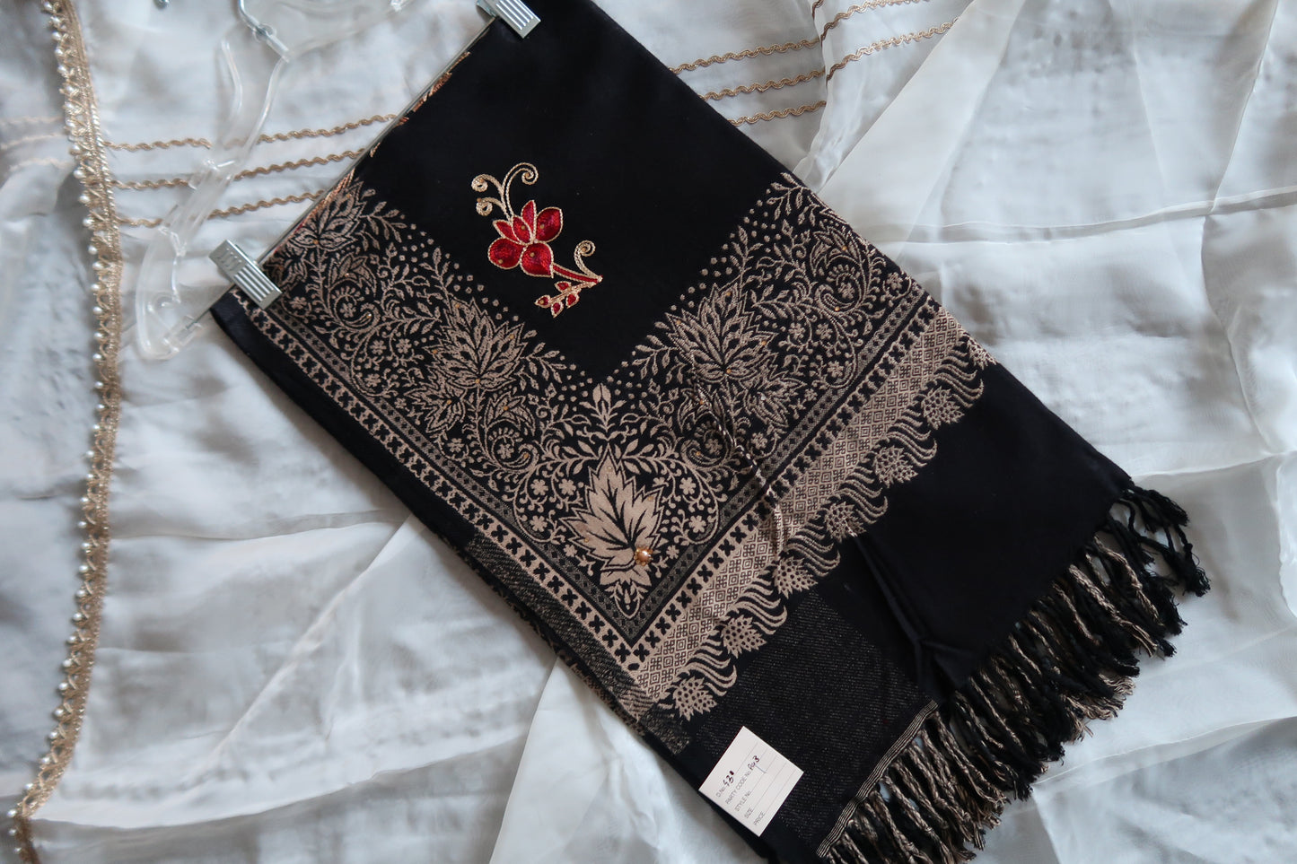 Black Pashmina Shawl