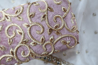 Mauve Velvet Clutch