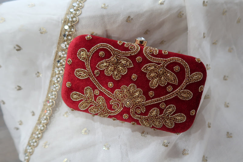 Red Velvet Clutch