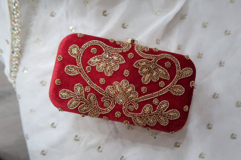 Red Velvet Clutch