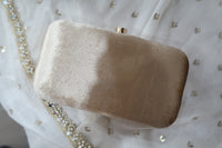 Beige/Gold Clutch