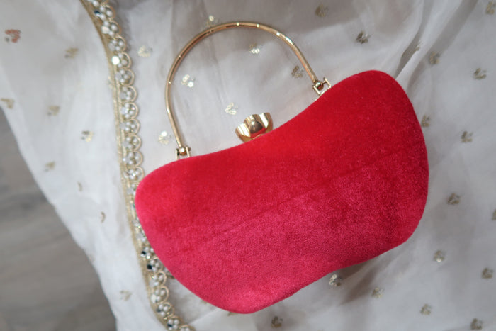 Hot Pink Velvet Bag