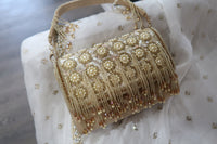 Gold Beaded Bag