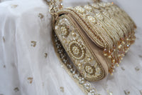 Gold Beaded Bag