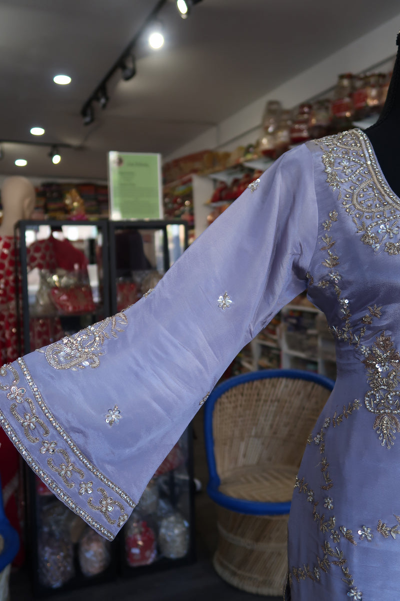 Shimmer Silk Sharara