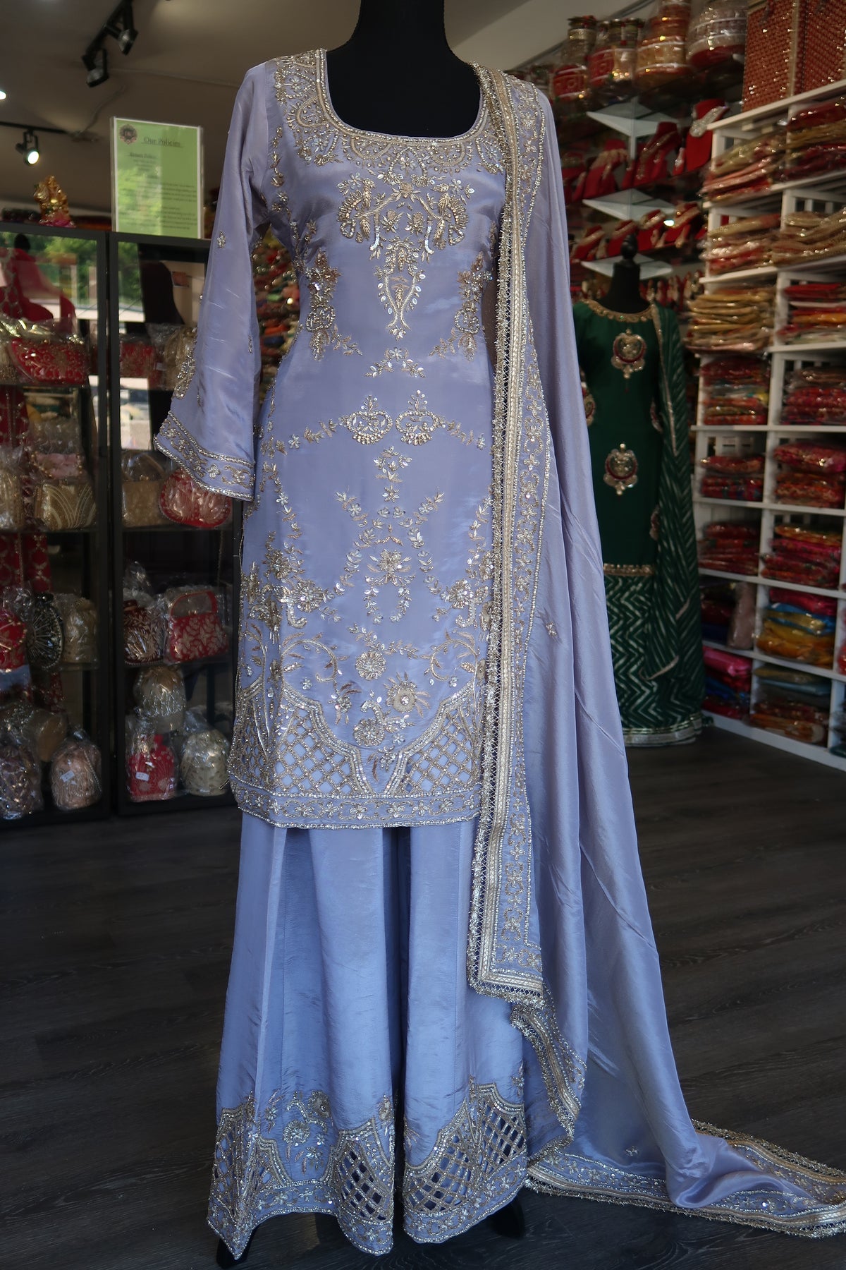 Shimmer Silk Sharara